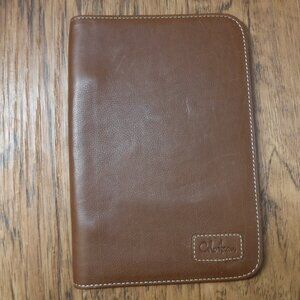 Cole Haan 100% Brown Leather Case Cover Kindle Tablet Folio Case